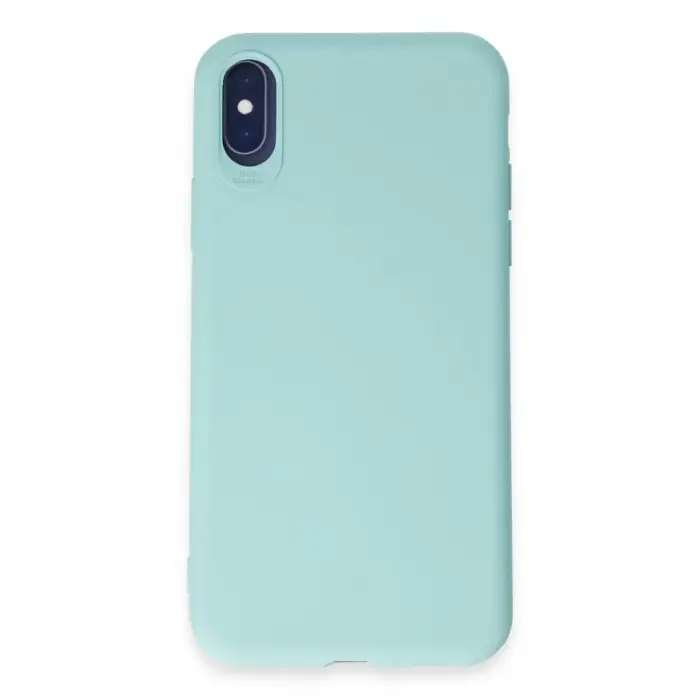 Mey İthalat®   iPhone X Kılıf First Silikon - Turkuaz
