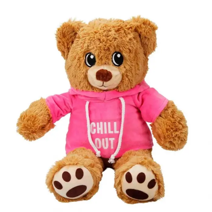 Mey İthalat® Kapşonlu Peluş Ayı 30 cm.