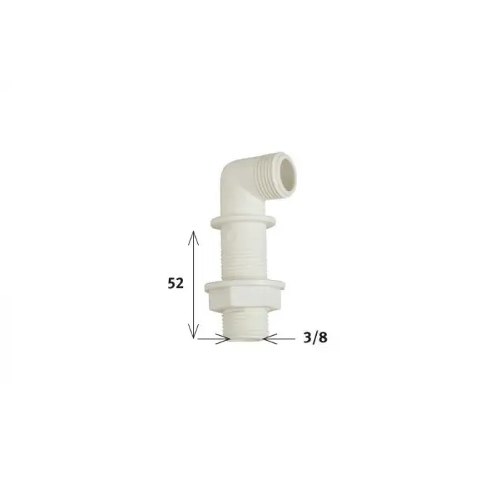 Mey İthalat® Klozet Temiz Su Giriş Dirseği 5,2 cm 3/8