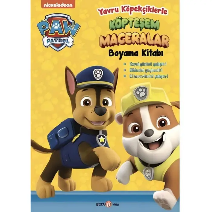 Mey İthalat® Köpteşem Maceralar Boyama Kitabı