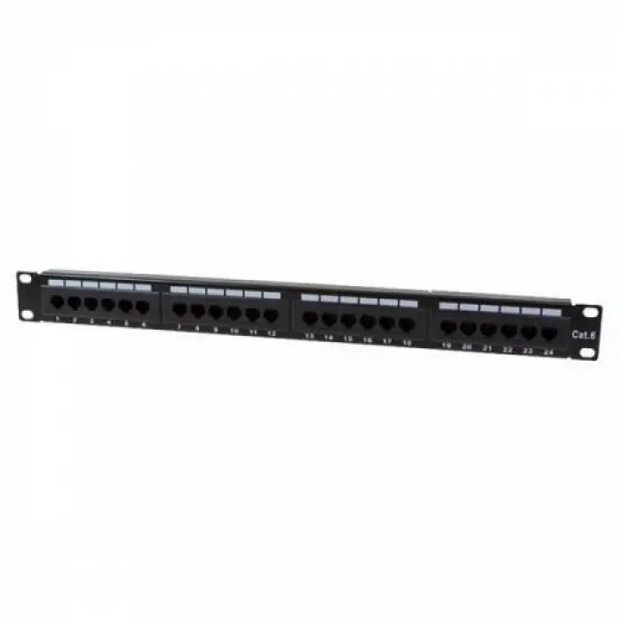 Mey İthalat® LEOPP-UC6-2524 CAT6 24 Port Utp Dolu Patch Panel