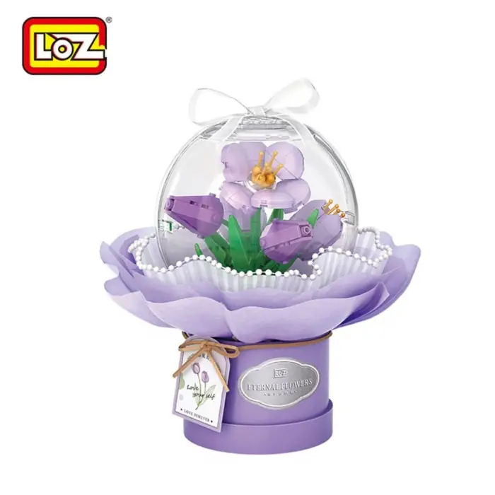 Mey İthalat® LZ1297   LEDLİ E BUKETİ  BLOCK OYUNCAK 272 PARÇA