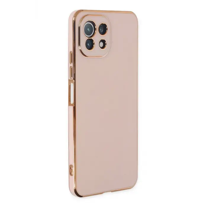 Mey İthalat®   Mİ 11 Lite Kılıf Volet Silikon - Pembe