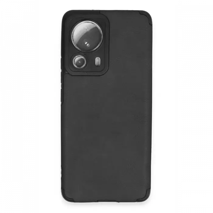 Mey İthalat®  Mi 13 Lite Kılıf Loop Deri Silikon - Siyah