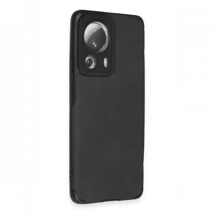 Mey İthalat®  Mi 13 Lite Kılıf Loop Deri Silikon - Siyah