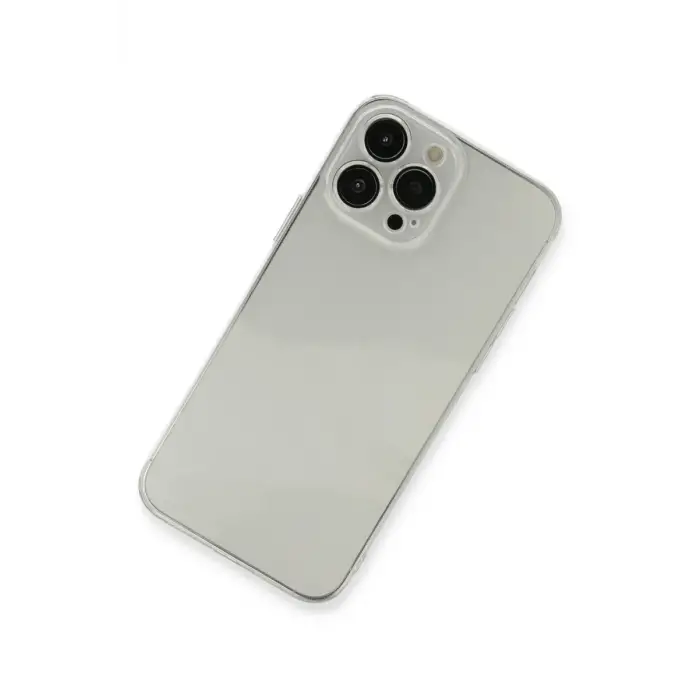 Mey İthalat®   iPhone 13 Pro Max Kılıf Fly Lens Silikon - Şeffaf