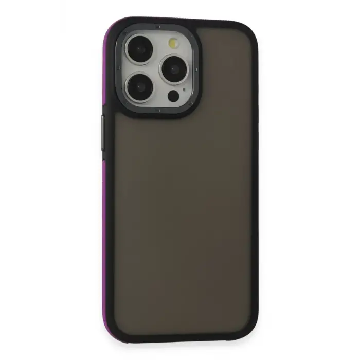 Mey İthalat®   iPhone 15 Pro Max Harvel Kapak - Derin Mor