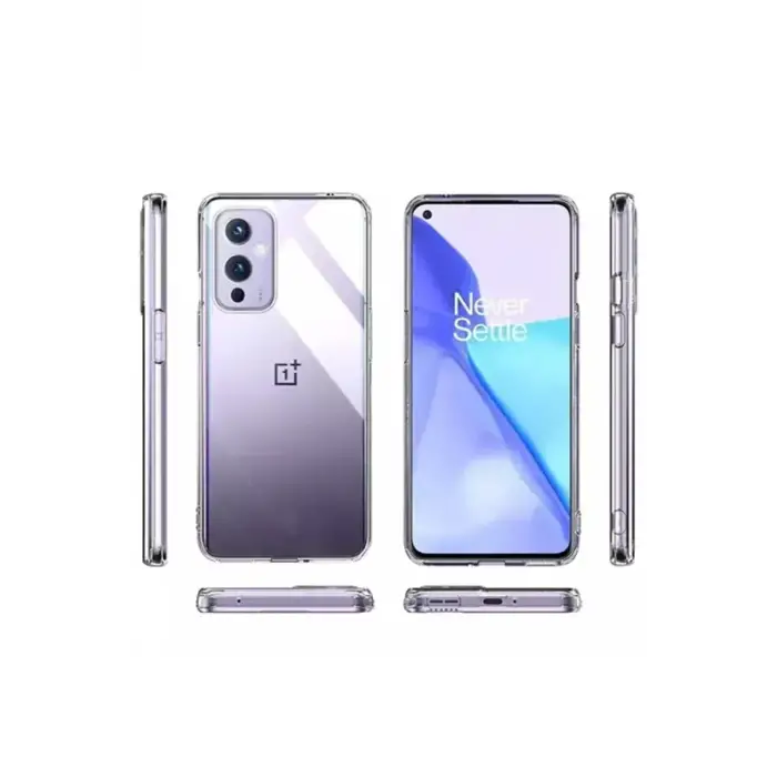 Mey İthalat®  One Plus 9 Kılıf Lüx Şeffaf Silikon