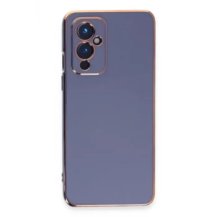 Mey İthalat®  One Plus 9 Kılıf Volet Silikon - Mavi