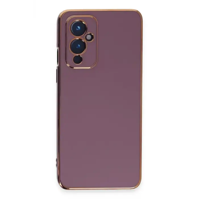 Mey İthalat®  One Plus 9 Kılıf Volet Silikon - Mor