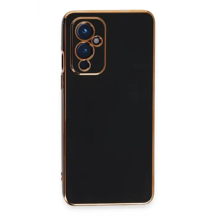Mey İthalat®  One Plus 9 Kılıf Volet Silikon - Siyah