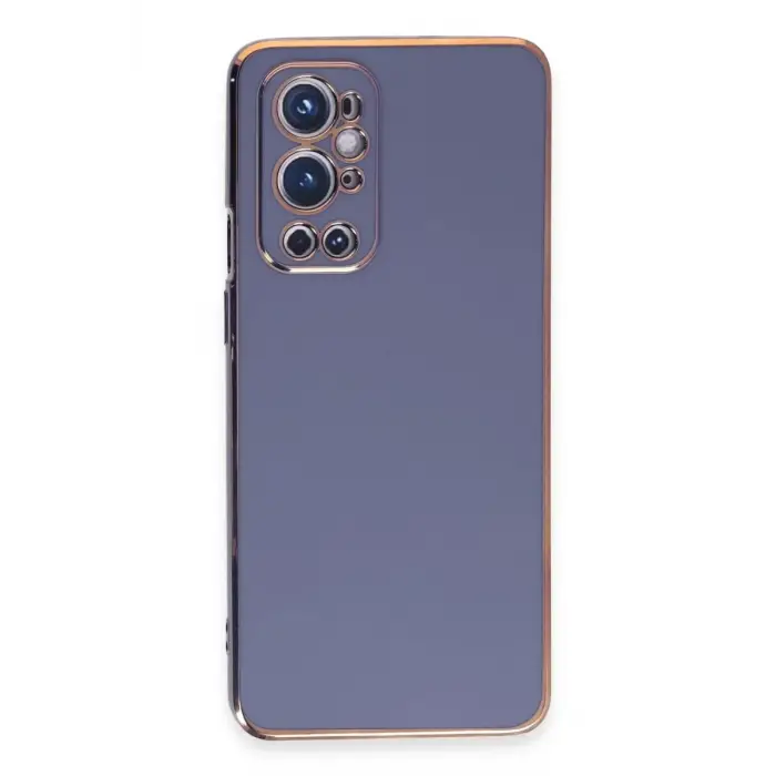 Mey İthalat®  One Plus 9 Pro Kılıf Volet Silikon - Mavi