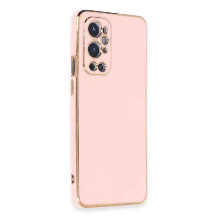 Mey İthalat®  One Plus 9 Pro Kılıf Volet Silikon - Pembe