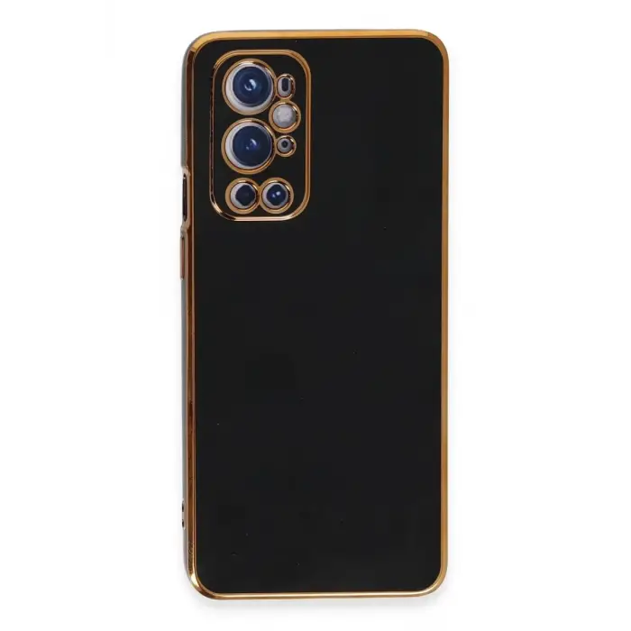 Mey İthalat®  One Plus 9 Pro Kılıf Volet Silikon - Siyah