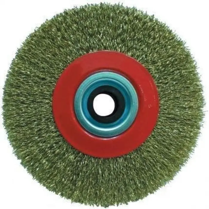 Mey İthalat® Partner 02005 Sarı Telli Daire Fırça 150X25 mm