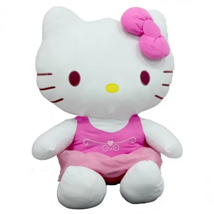 Mey İthalat® Peluş Hello Kitty Elbiseli Kurdeleli 36 cm