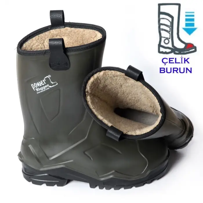 Mey İthalat® Pollyboot Power Rigger Çizme Çelik Burunlu 49 Numara