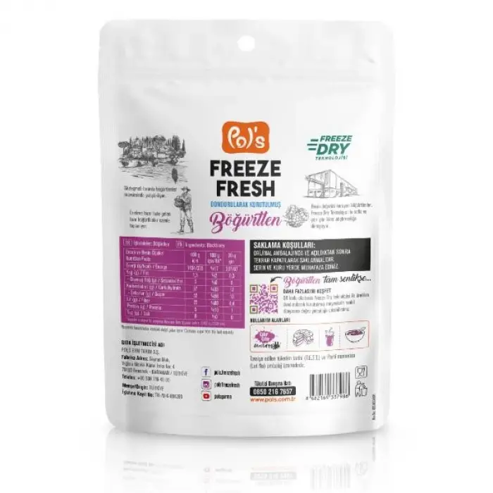 Mey İthalat® Pol’s Freeze Fresh Böğürtlen 20 Gr