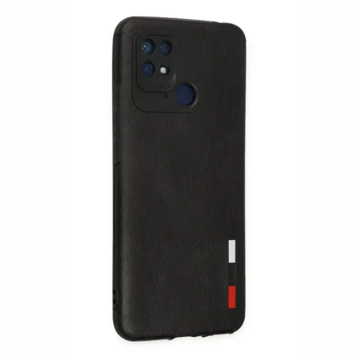Mey İthalat®  Redmi 10C Kılıf Loop Deri Silikon - Siyah