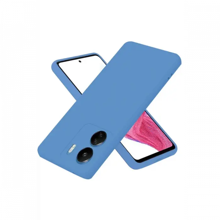 Mey İthalat®   Redmi 13C Kılıf First Silikon - Mavi