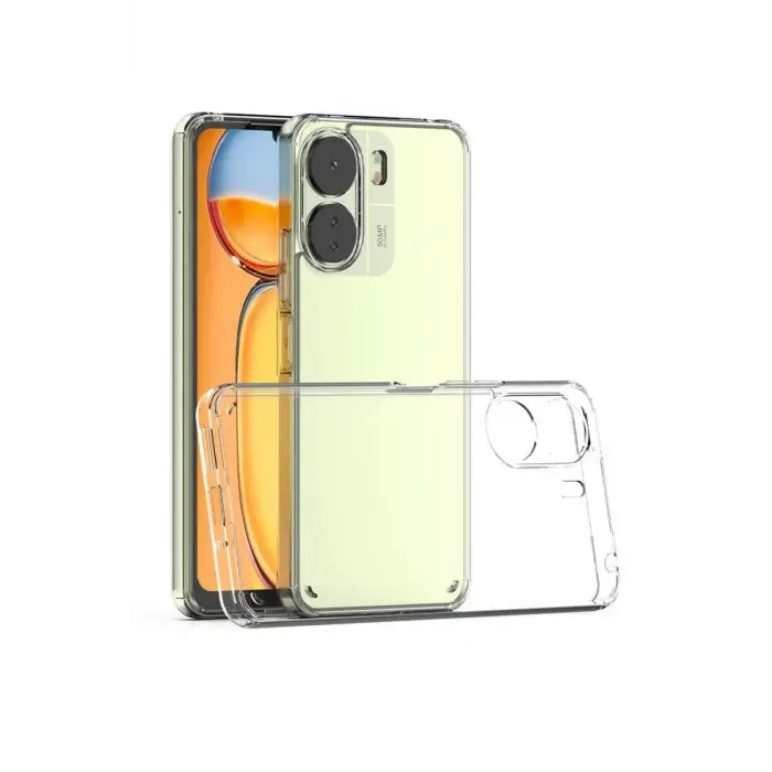 Mey İthalat®   Redmi 13C Kılıf Lüx Şeffaf Silikon
