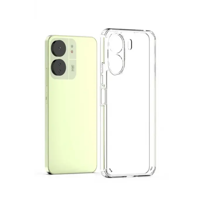 Mey İthalat®   Redmi 13C Kılıf Lüx Şeffaf Silikon