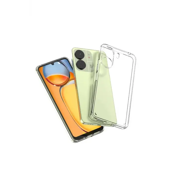 Mey İthalat®   Redmi 13C Kılıf Lüx Şeffaf Silikon