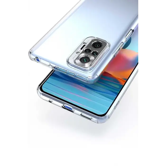 Mey İthalat®   Redmi Note 10 5G Kılıf Lüx Şeffaf Silikon
