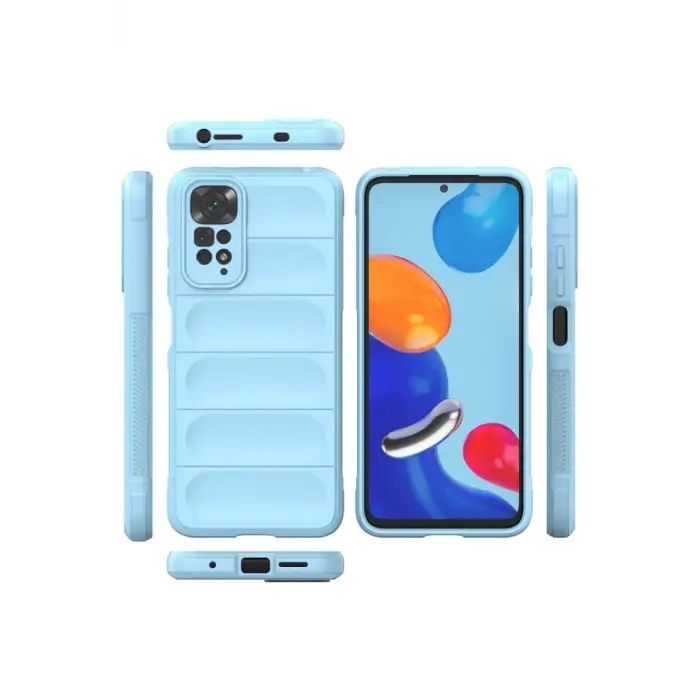 Mey İthalat®  Redmi Note 11 Kılıf Optimum Silikon - Sky Blue