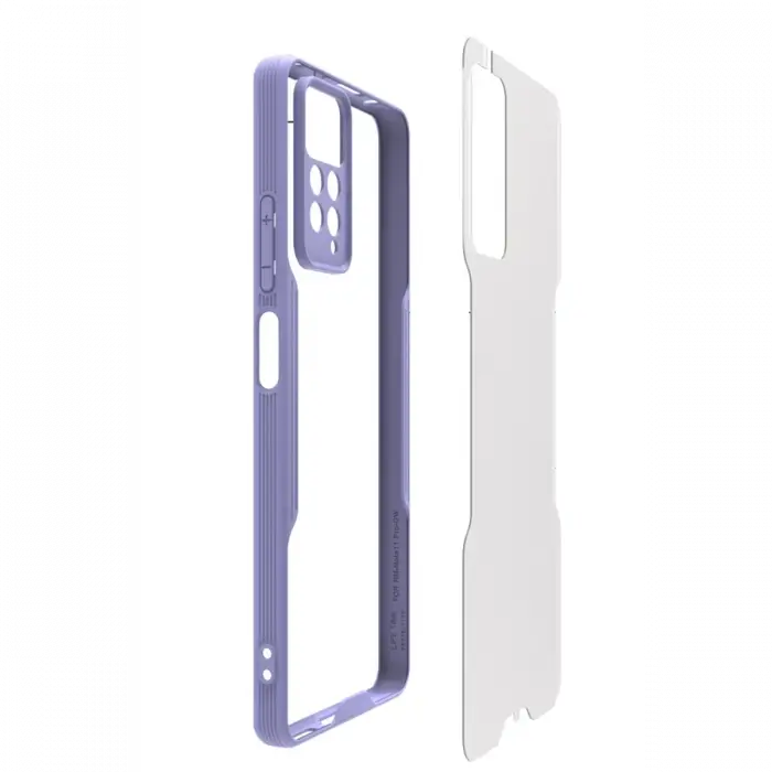 Mey İthalat®  Redmi Note 11 Pro Kılıf Platin Silikon - Pembe