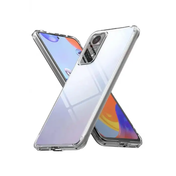 Mey İthalat®   Redmi Note 12 Pro 4G Kılıf Lüx Şeffaf Silikon