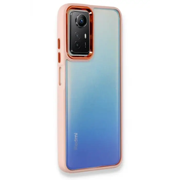 Mey İthalat®   Redmi Note 12S Kılıf Dora Kapak - Pudra