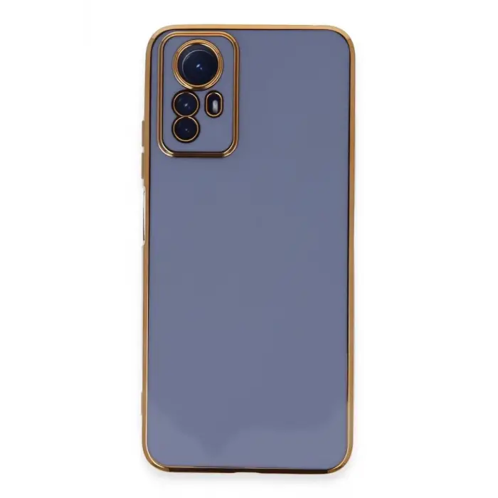 Mey İthalat®   Redmi Note 12S Kılıf Volet Silikon - Mavi