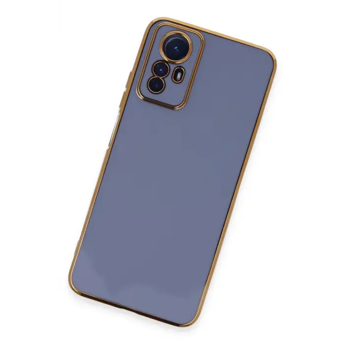 Mey İthalat®   Redmi Note 12S Kılıf Volet Silikon - Mavi
