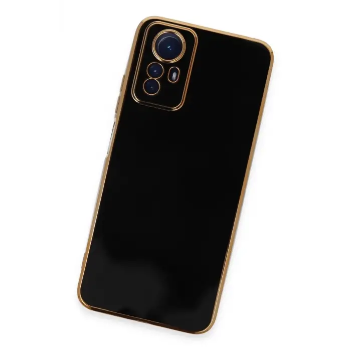 Mey İthalat®   Redmi Note 12S Kılıf Volet Silikon - Siyah