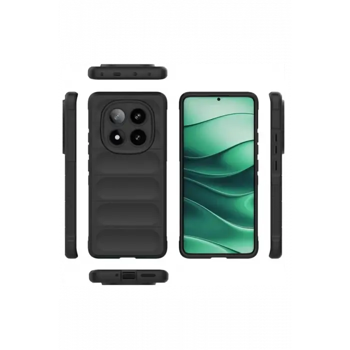 Mey İthalat®  Redmi Note 14 Pro 4G Kılıf Optimum Silikon - Siyah