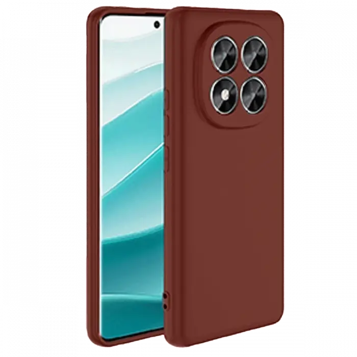 Mey İthalat®   Redmi Note 14 Pro 5G Kılıf First Silikon - Bordo