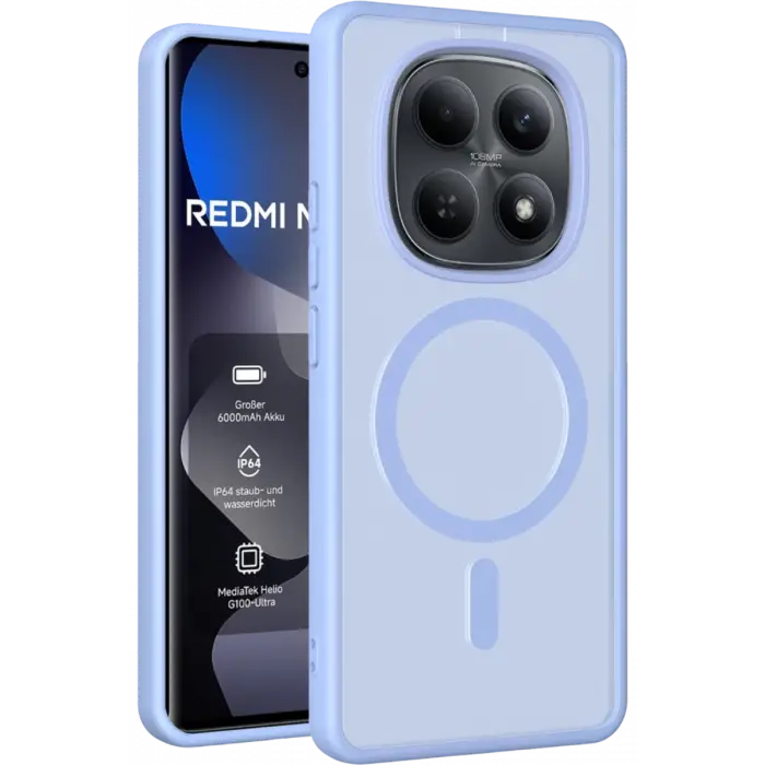 Mey İthalat®   Redmi Note 15 Pro Plus 5G Jota Magsafe Kapak - Açık Mavi