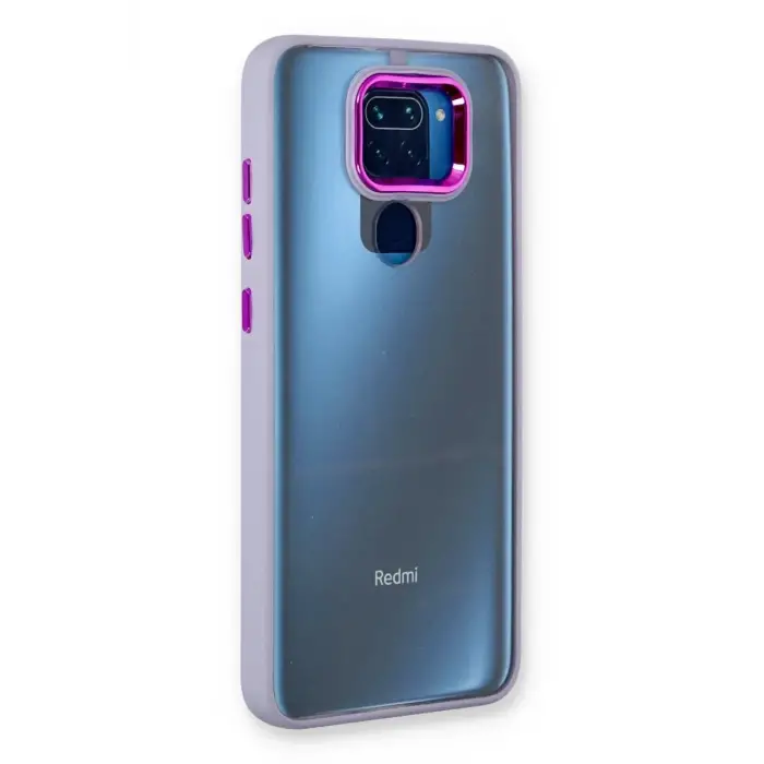 Mey İthalat®   Redmi Note 9 Kılıf Dora Kapak - Lila