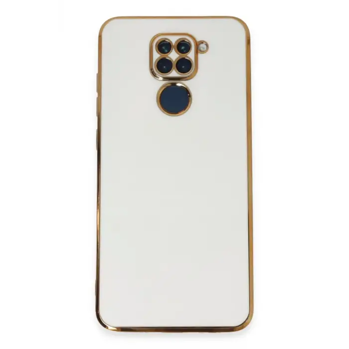 Mey İthalat®   Redmi Note 9 Kılıf Volet Silikon - Beyaz