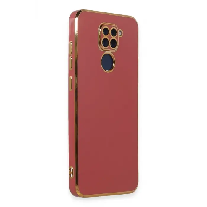 Mey İthalat®   Redmi Note 9 Kılıf Volet Silikon - Kırmızı