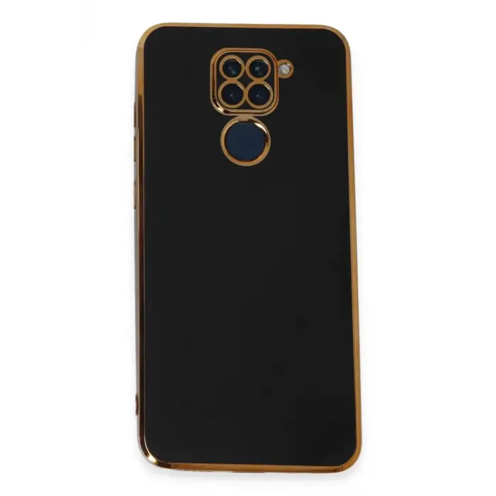 Mey İthalat®   Redmi Note 9 Kılıf Volet Silikon - Siyah