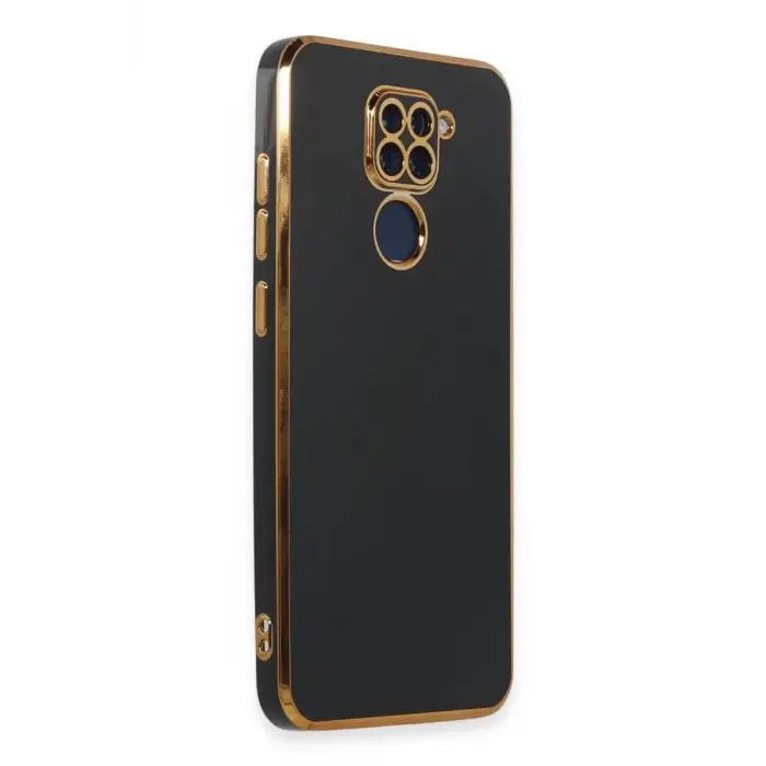 Mey İthalat®   Redmi Note 9 Kılıf Volet Silikon - Siyah