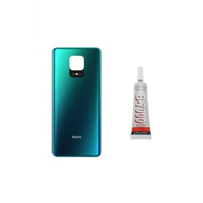 Mey İthalat® Redmi Note 9s - Note 9 Pro Arka Pil Kapağı Yapıştı