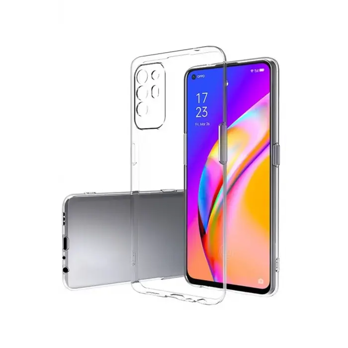 Mey İthalat®   Reno 5 Lite Kılıf Lüx Şeffaf Silikon