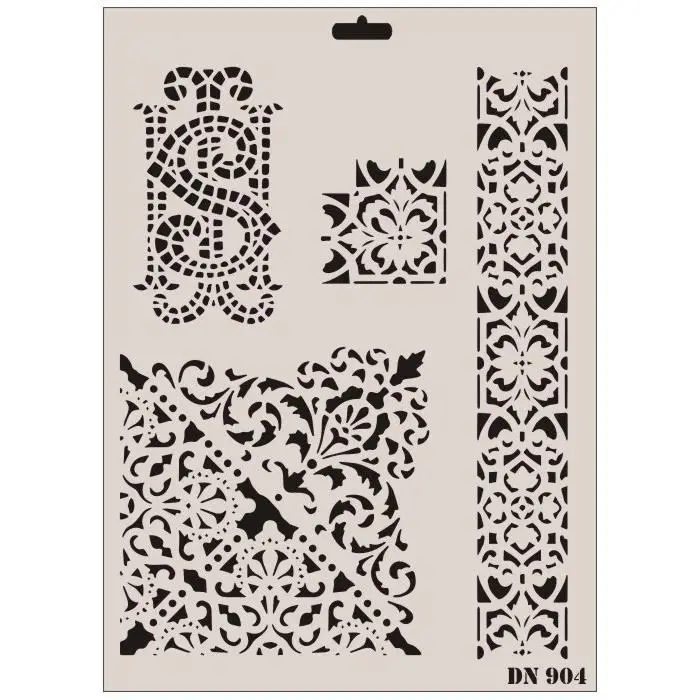Mey İthalat® Rich Dantel Seri DN-904 Stencil 35x25 cm