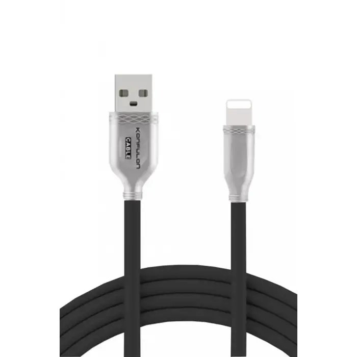 Mey İthalat®  S48 Lightning Kablo iphone Uyumlu 1M 3A - Siyah