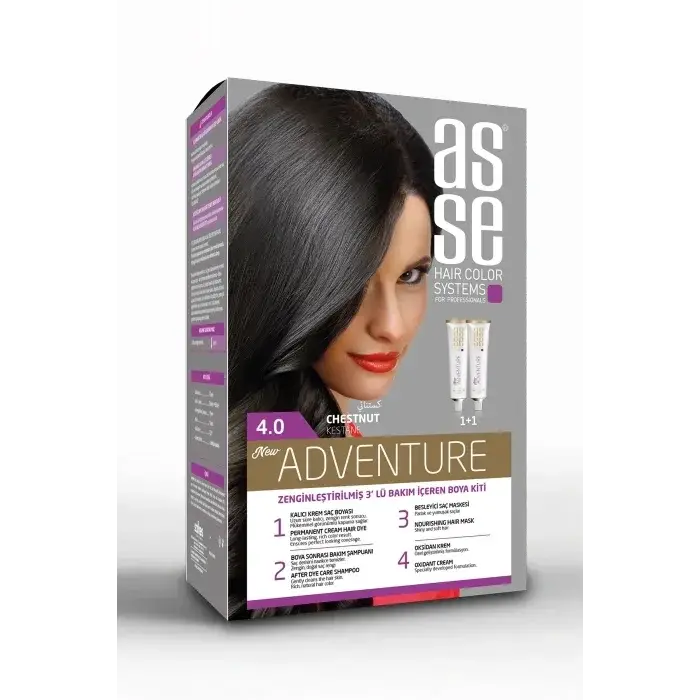 Mey İthalat® Saç Boya Seti 50 + 50 ml - 4.0