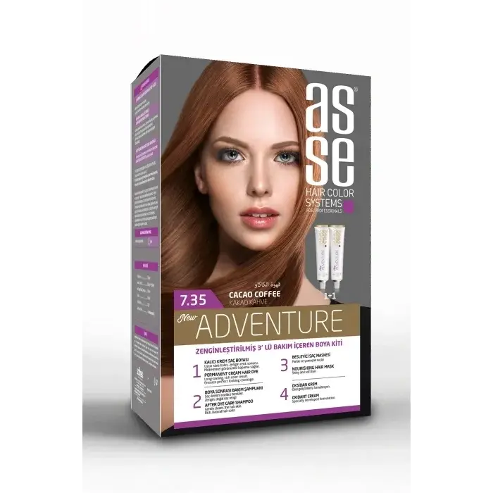 Mey İthalat® Saç Boya Seti 50 + 50 ml - 7.35