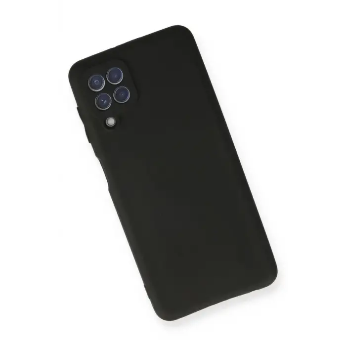 Mey İthalat®  Samsung Galaxy A22 Kılıf First Silikon - Siyah
